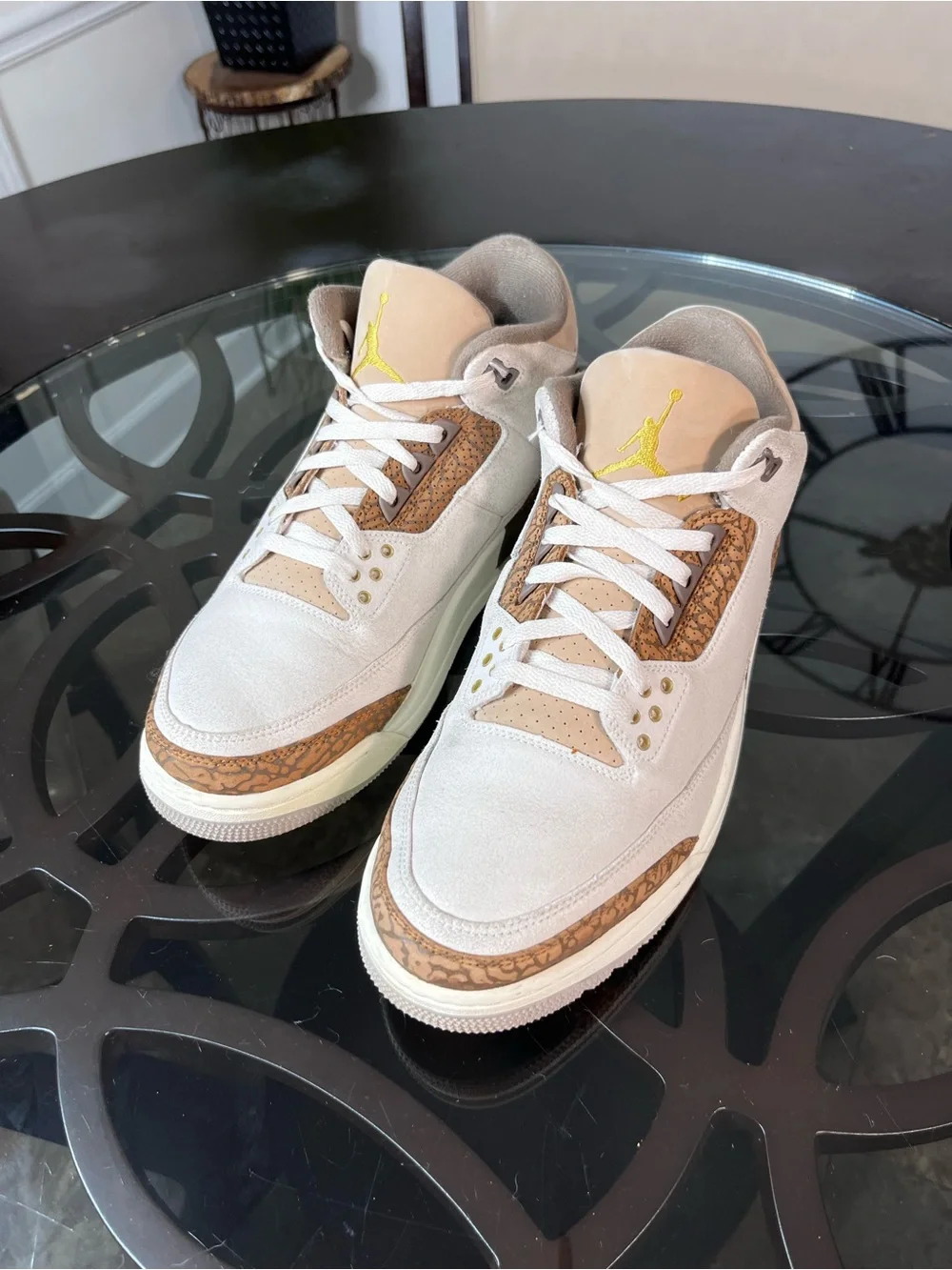 Nike Air Jordan 3 Retro Palomino Tan/Brown Sneaker Shoes Men's Sz 12